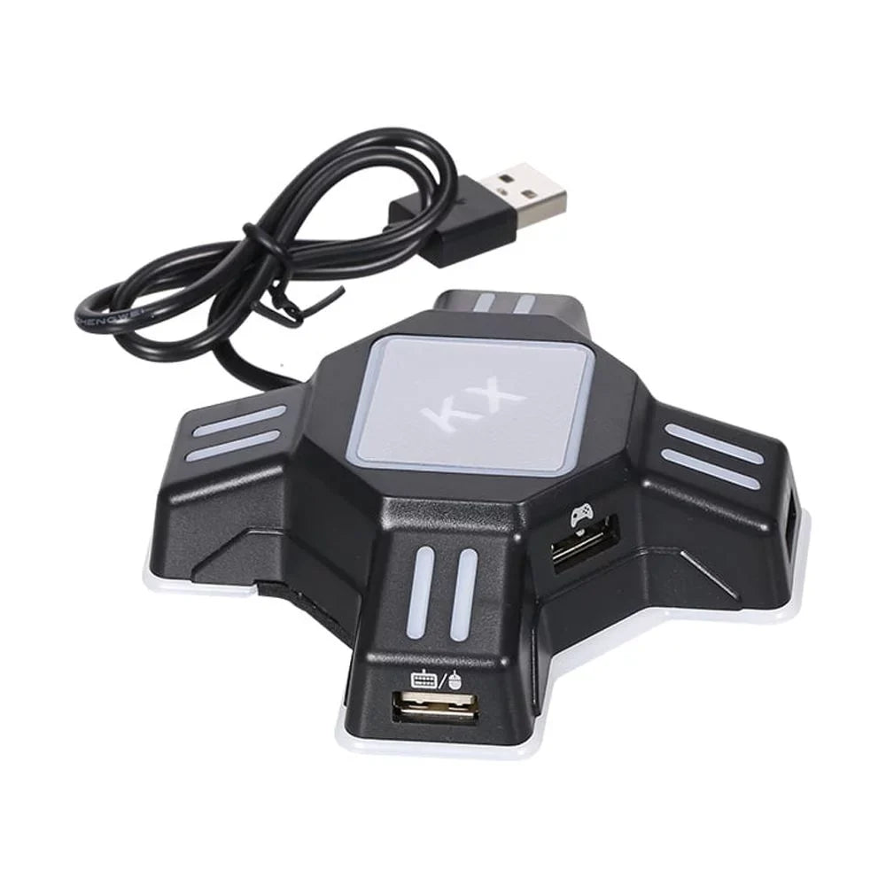 N Black Mouse and Replacement PS3 Gaming Plug USB / and KX Play Adapter Mobile Converter for Andoer Switch/Xbox Keyboard One/