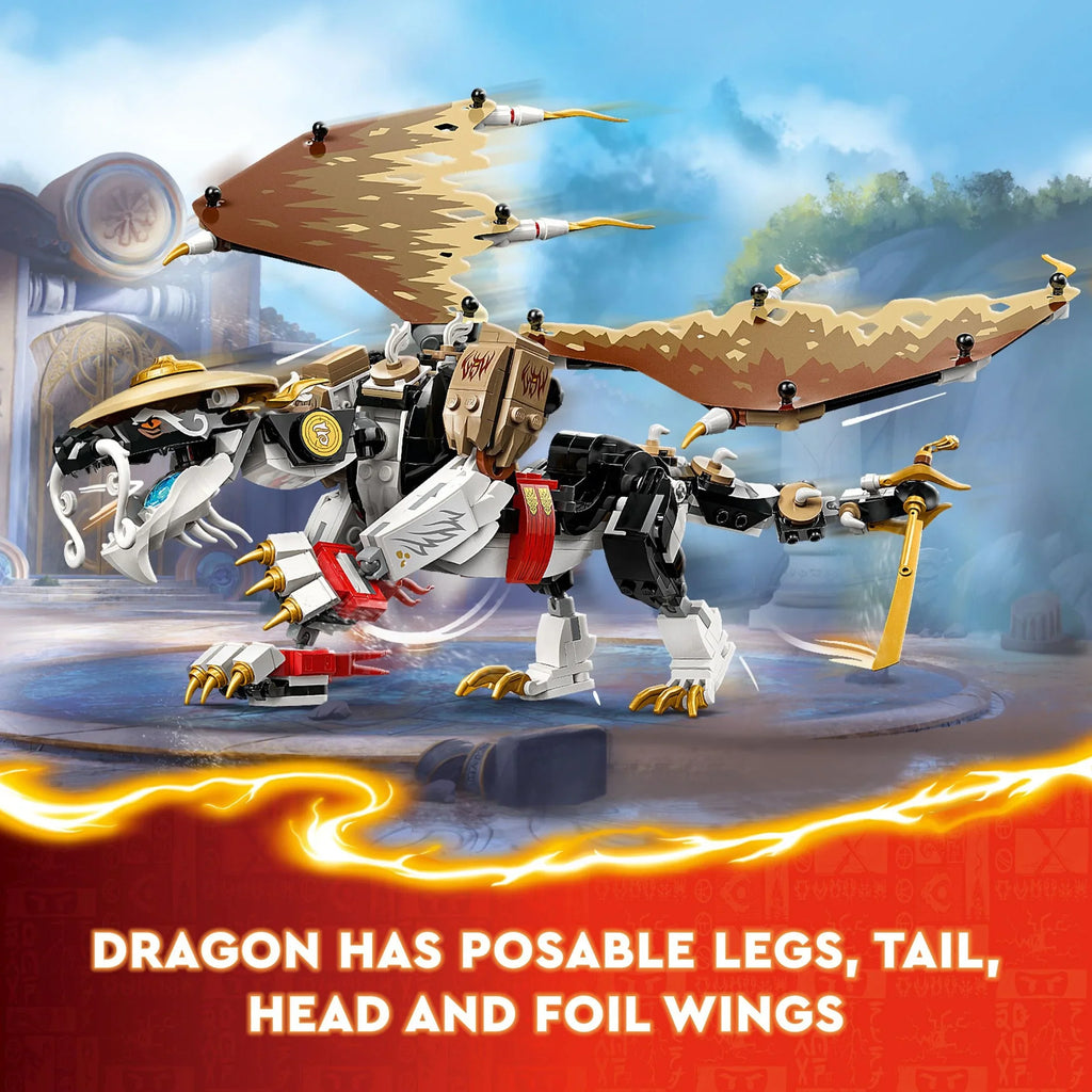 Play, Ninja NINJAGO Boys Toy and Egalt with Dragon and Master 71809 Girls Group Toy for Hero Figure, Ages Independent Action or Up, LEGO Idea for Gift the Set Minifigures 5 Battle 8 Dragon