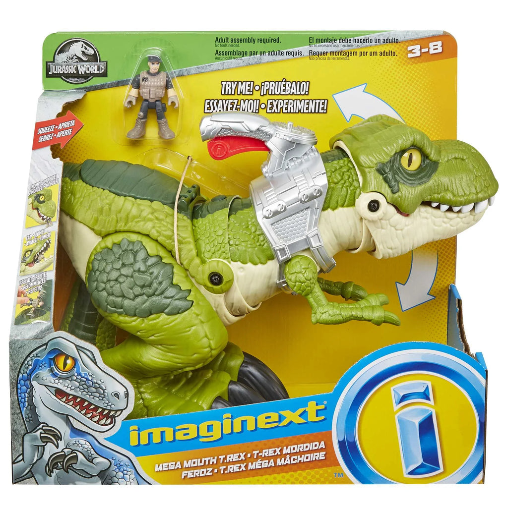 Mouth T.Rex World Mega Imaginext Jurassic Playset Dinosaur