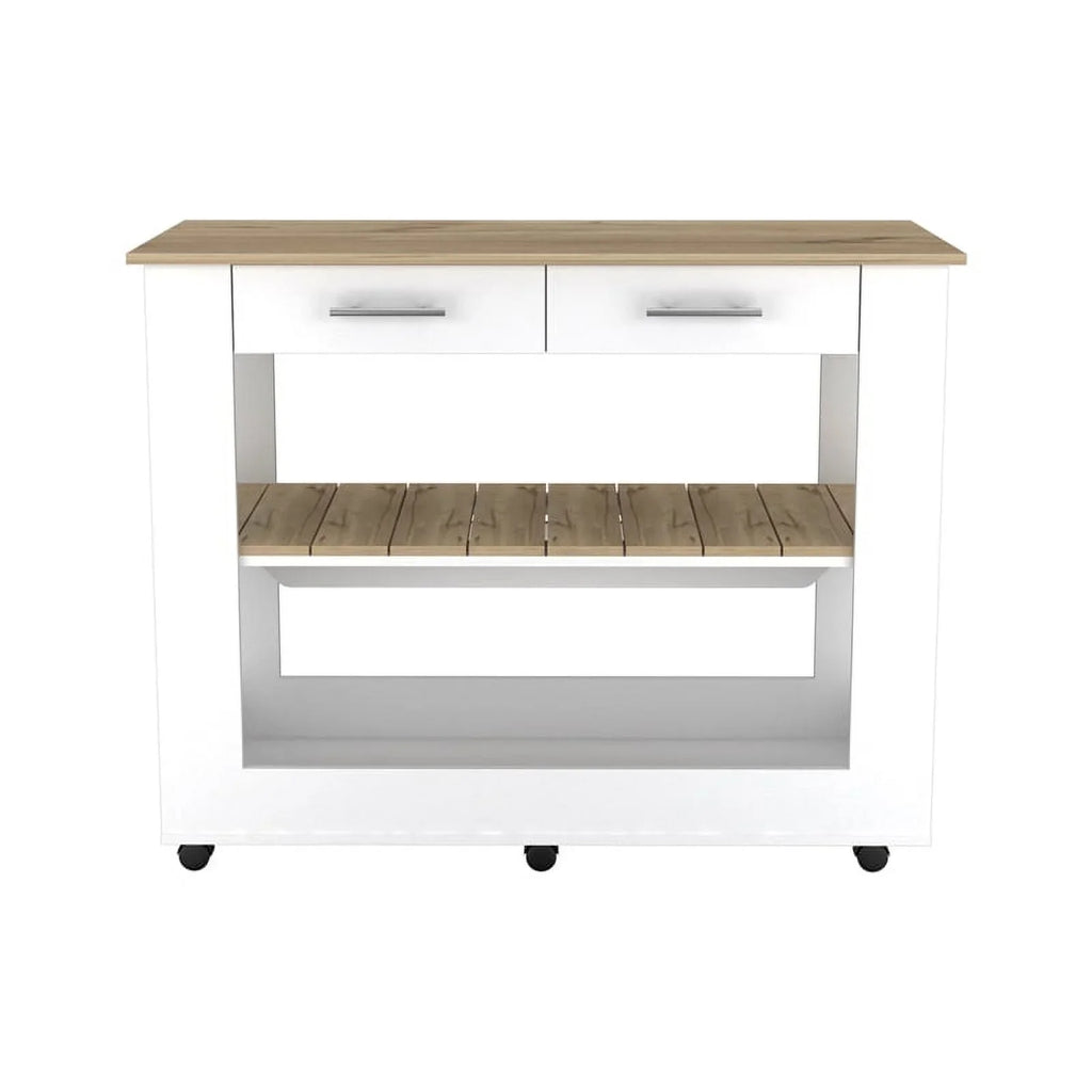 2-Piece Home Square Island Wood Sink Kitchen Set with and Utility