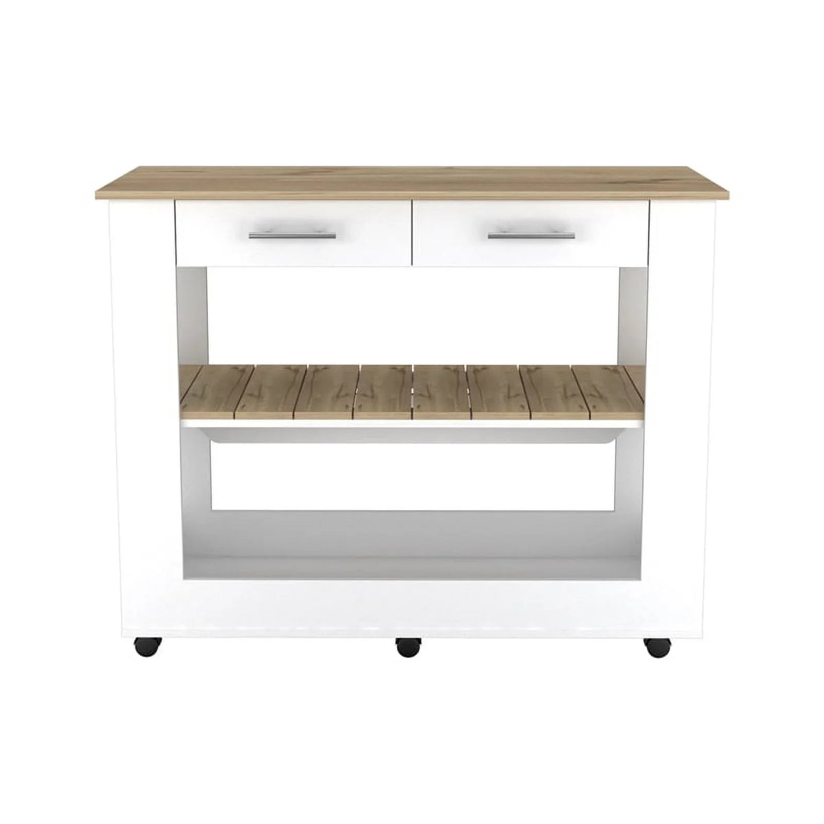 2-Piece Home Square Island Wood Sink Kitchen Set with and Utility