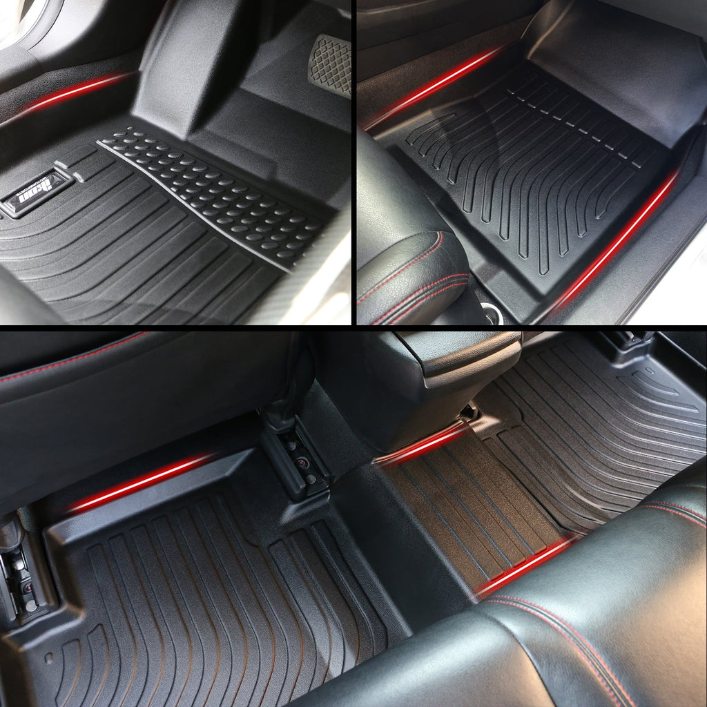 climate Protection Molded 2nd Black HR-V, Row Compatible Ikon Cover Protector Cargo Honda Tray Motorsports Front Boot Liner Pad Mats Carpets Floor Mat All 3D With 1st Rear 2023-2024 Trunk & TPE