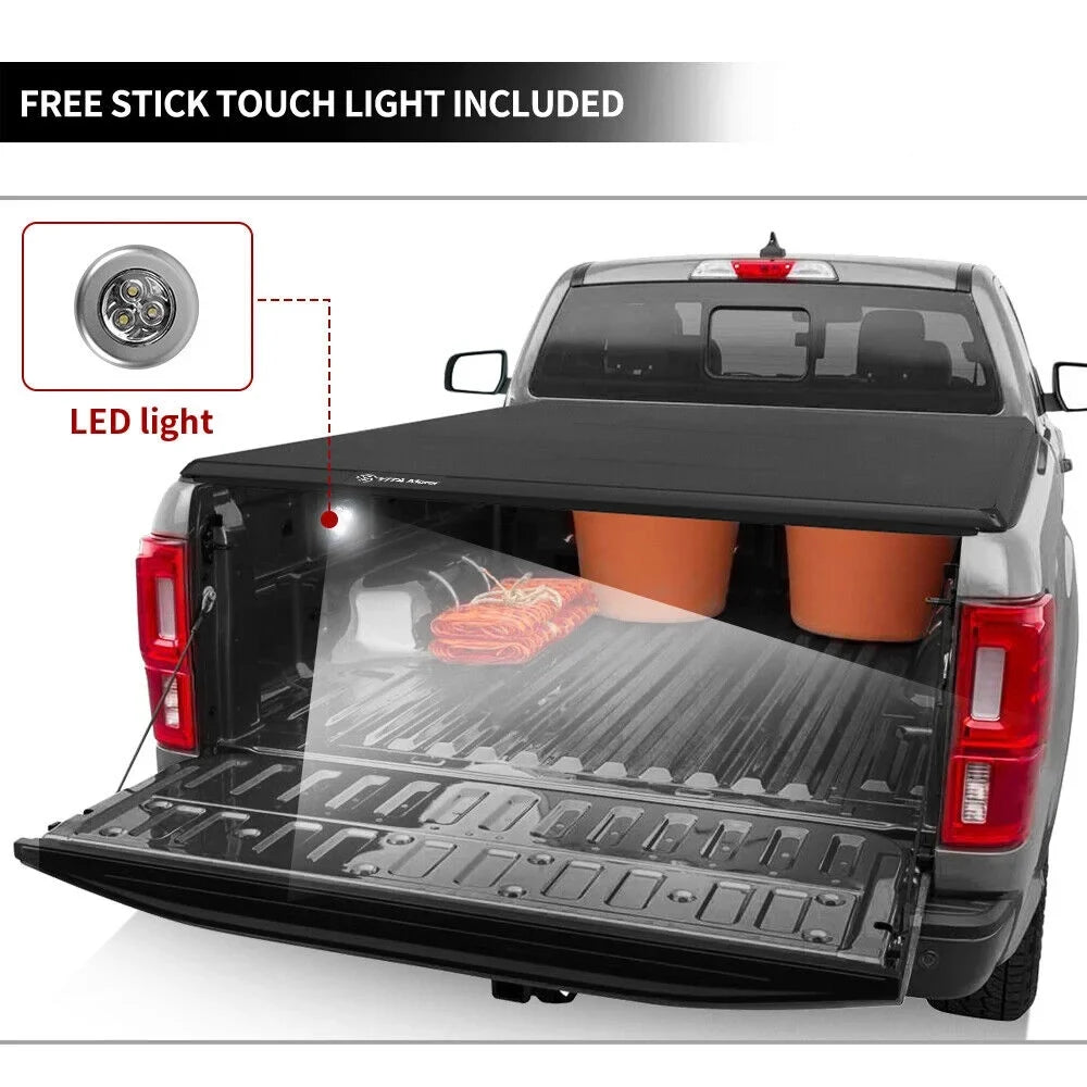 Bed 6.4ft 2500 Ram 3500 Ledkingdomus Classic Tonneau Tri-Fold for Soft 2002-2023 1500 Dodge Cover