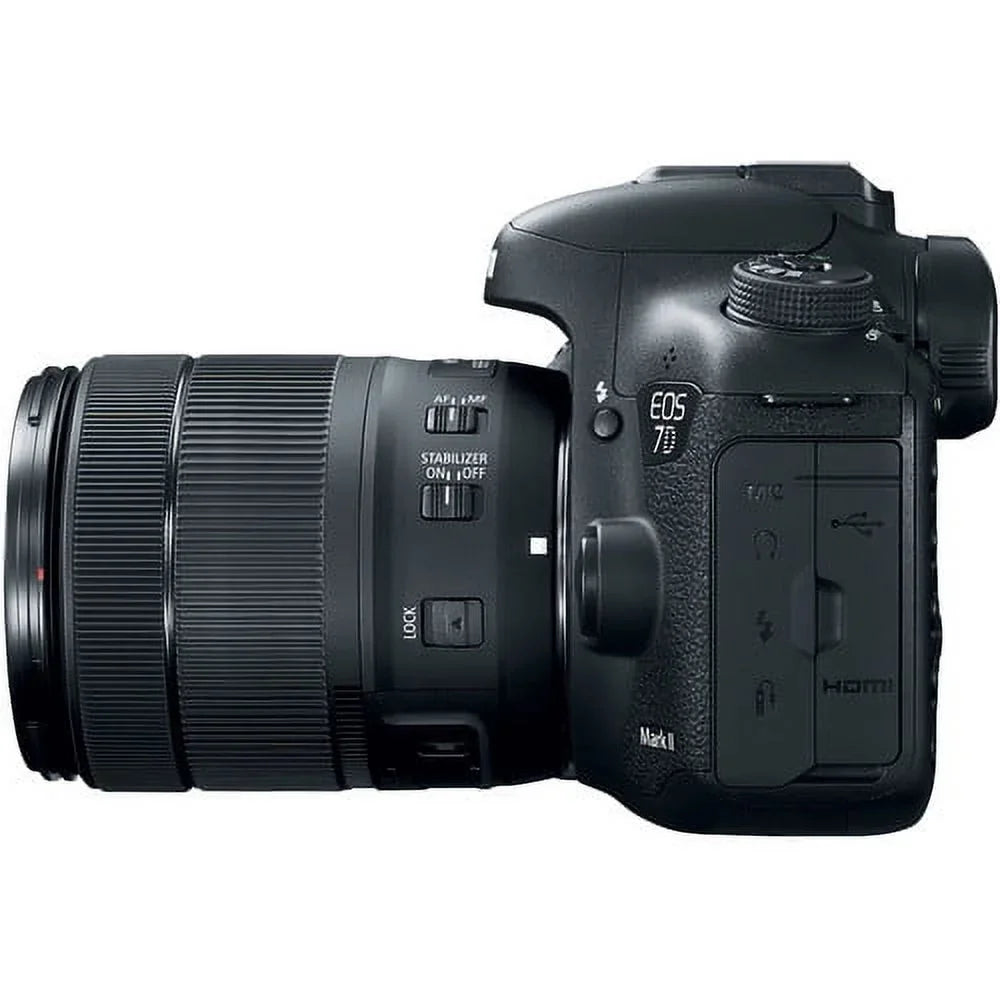 18-135mm W/ Camera USM f/3.5-5.6 More DSLR + 7D II & W-E1 IS Lens Canon EOS Mark