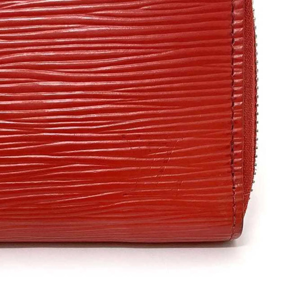 M60913 Long Pre-Owned MI1115 Clemence Epi Leather Red (Good) LV Portefeuille Coquelicot Wallet