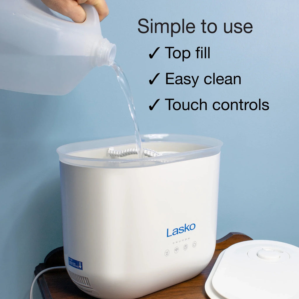 Cool ft., with Mist Humidifier Gallon, Lasko Ultrasonic Sq. UH250 18-Hour 370 Timer, 0.92