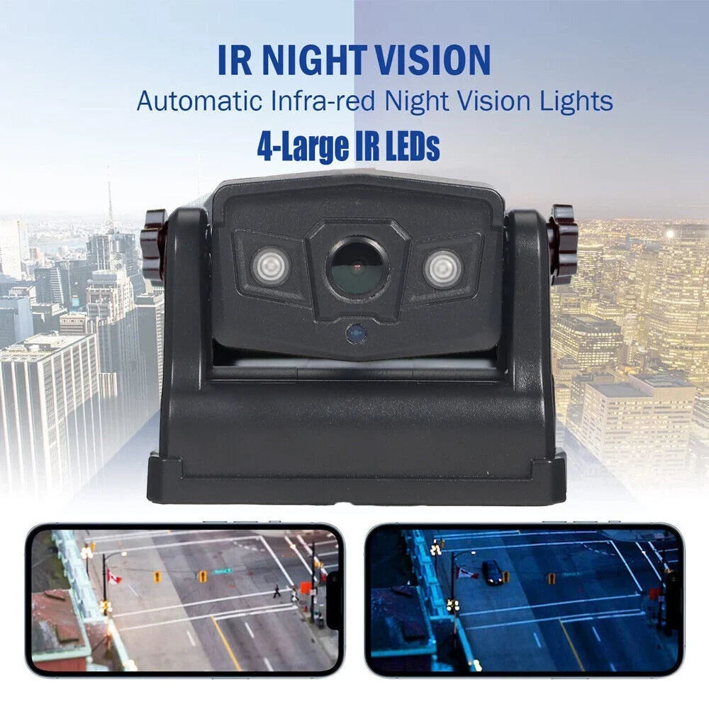 Backup Front/Rear View Battery Wireless JLLOM Camera, Magnetic 9600mAh WiFi Camera