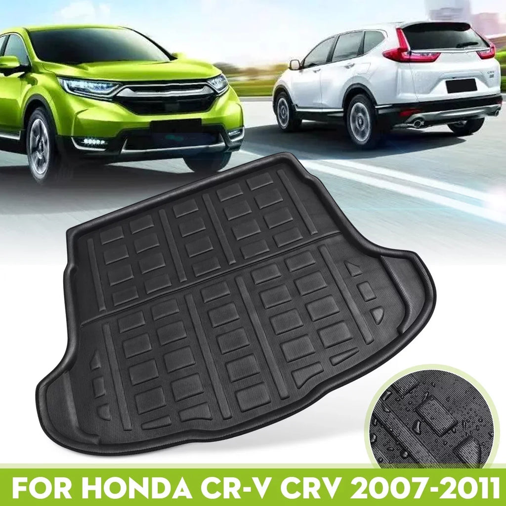 Boot climate, CRV Honda Liner Floor Tray Rear 1pcs Waterproof Trunk All Mat 2007-2011 CR-V Black Cargo for