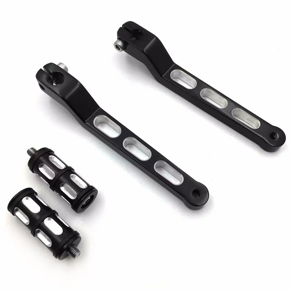 Shift Black Levers and Electra later Harley Toe Shift 1988 Pedal Davidson 009A- Pegs Aluminum design w/ Levers/Gear Heel Shifter HTT- Motorcycle For Glide