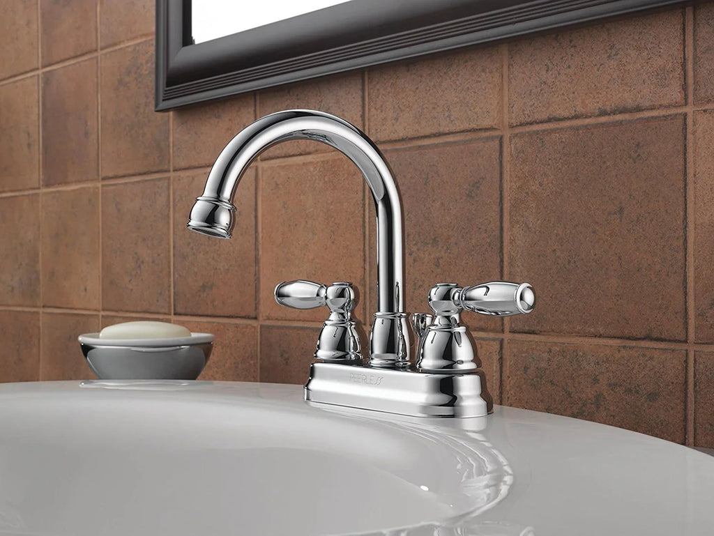 Faucet Claymore Handle P299685LF Peerless in Bathroom Two Chrome