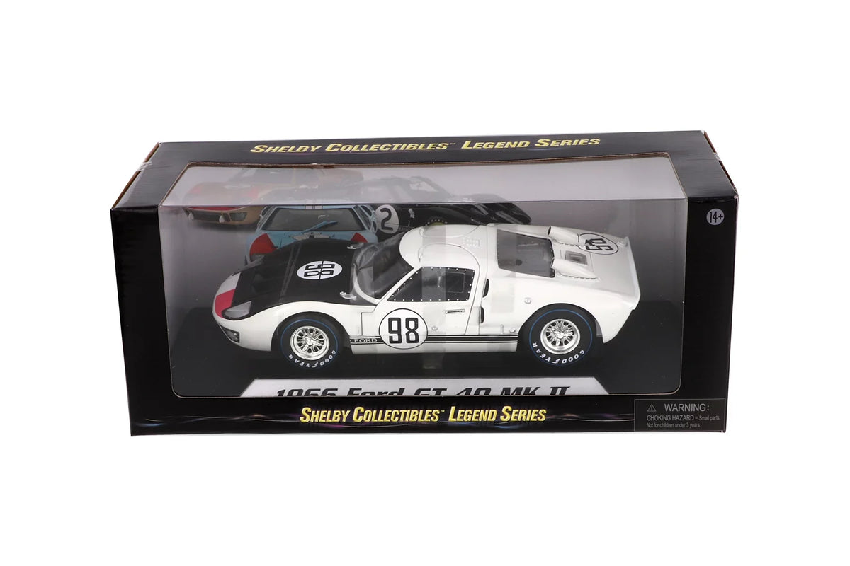 Model Diecast - Car Shelby scale White 1966 II #98, SC415W Collectibles 1/18 Shelby Toy GT-40 - MK