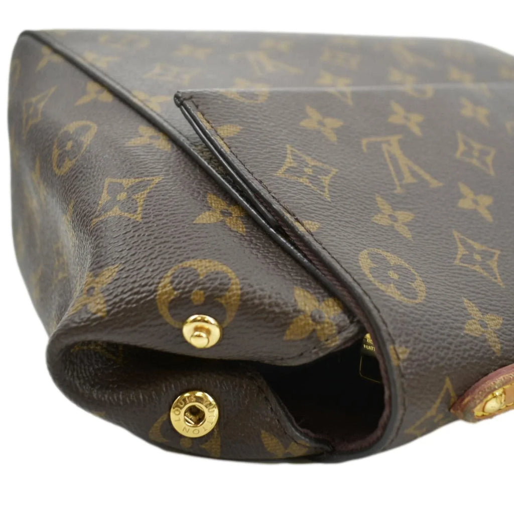 Cluny Monogram Shoulder Canvas Pre-owned Brown MM Bag