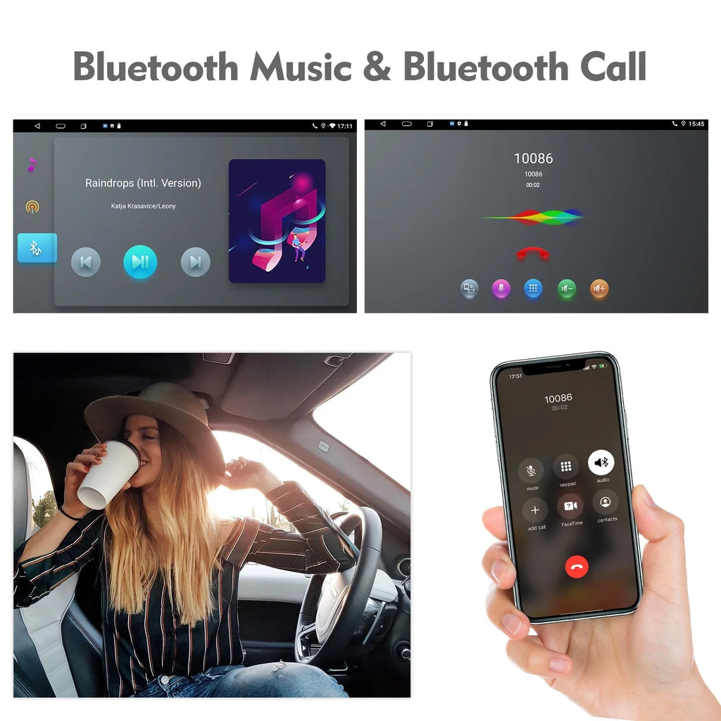Android Stereo QLED Backup Double Support Radio ZT Car Carplay 12 Touchscreen 75/MG E46/M3/318/320/325/Rover Camera Auto 9-inch Din with Car 6+128G Screen SWC for Android