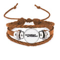 Leather Jewelry Wristband Bracelet Characters Stylish Saturday Ornament