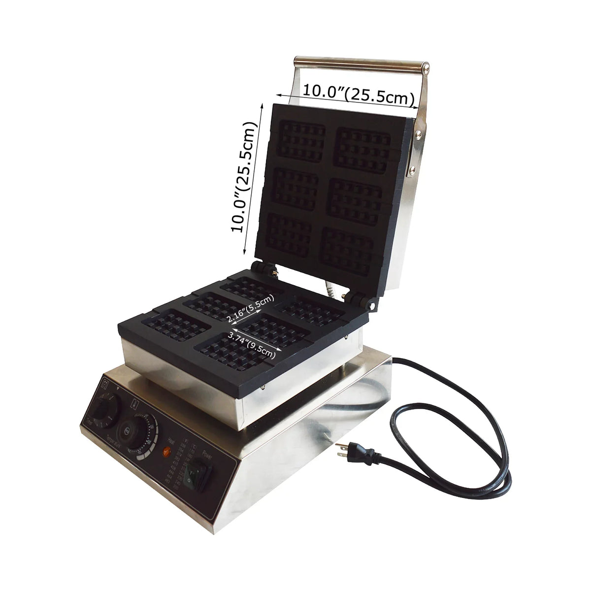 Scones Keli 6Pcs INTSUPERMAI Nonstick Commercial Machine Grid Waffle Baking Electric Machine Grid Six Oven