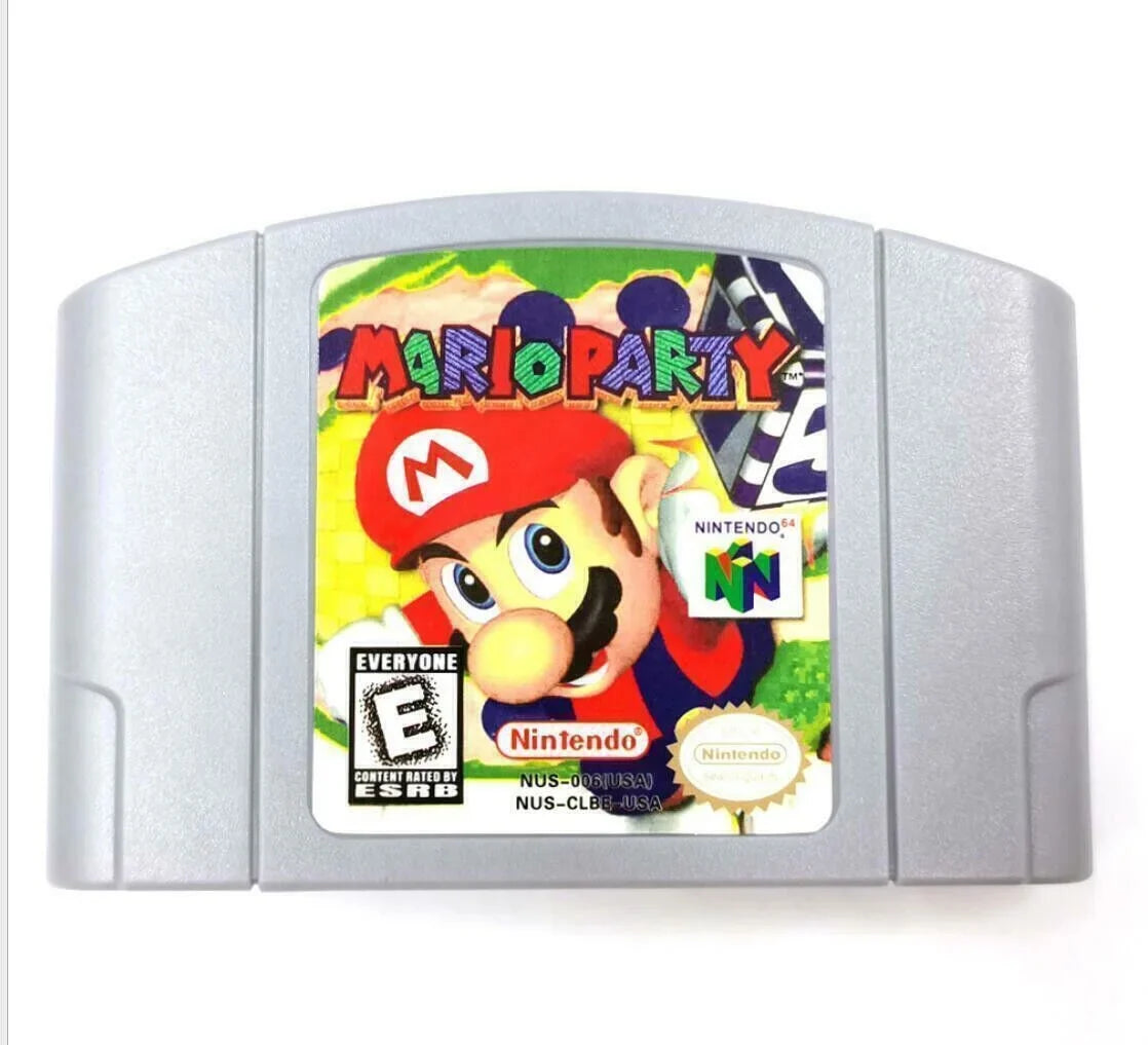 Nintendo N64 1 US Party Card Console Version Cartridge Mario For US Game Version