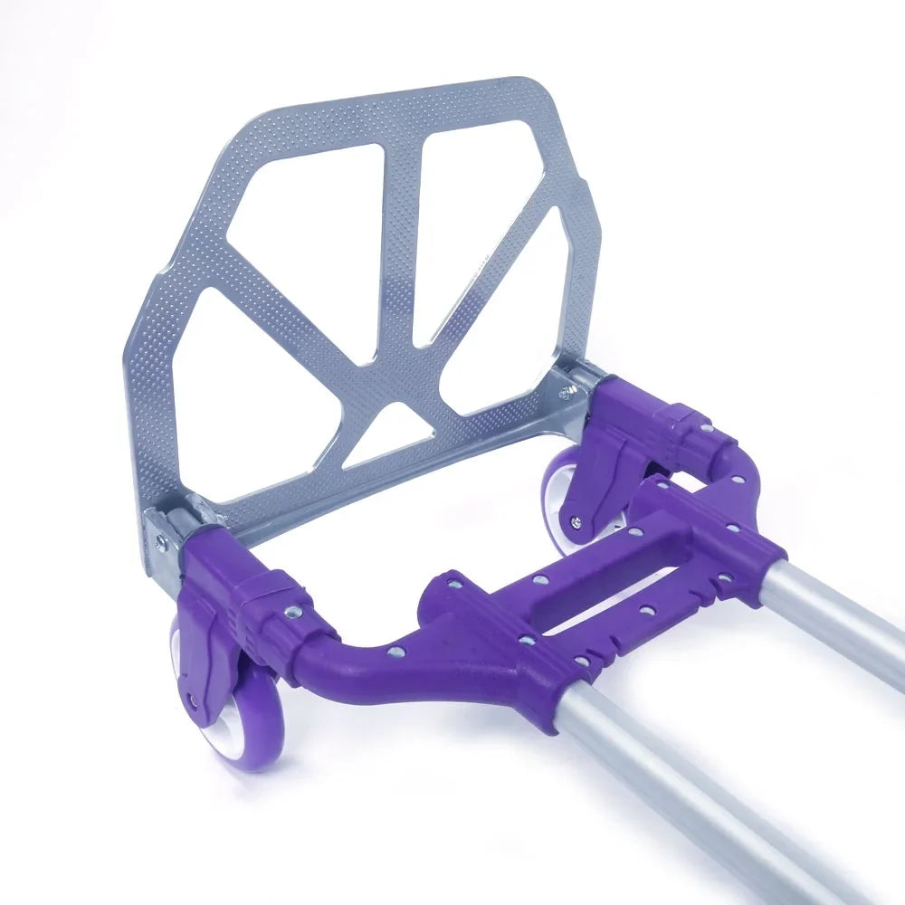 Truck BMTBUY Push Trolley Purple Portable Cart Dolly Luggage Aluminium Collapsible Folding Hand