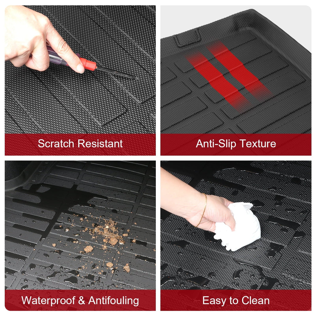 climate Protection Molded 2nd Black HR-V, Row Compatible Ikon Cover Protector Cargo Honda Tray Motorsports Front Boot Liner Pad Mats Carpets Floor Mat All 3D With 1st Rear 2023-2024 Trunk & TPE