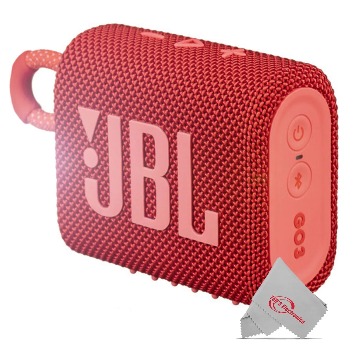 Go 3 JBL Bluetooth Red Speaker Portable Waterproof