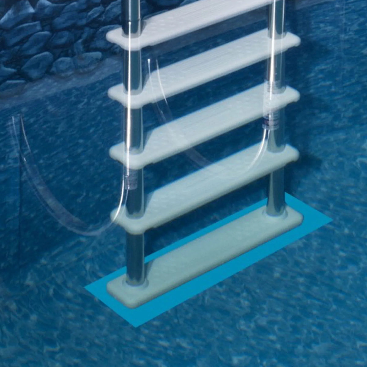 '+ Frame Above Ladder Mat Pool Intex Pool Ground Protective 42-Inch Ladder Steel