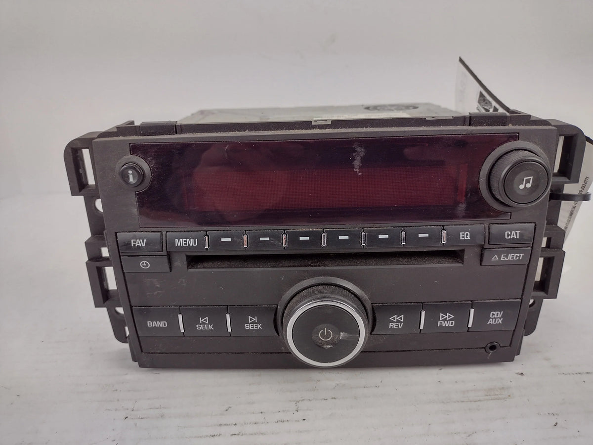 CD Saturn Radio Description Specific FM Receiver OEM Pre-Owned In MP3 Outlook (Good) - - Verify Vehicle AM 07 Fitment 08