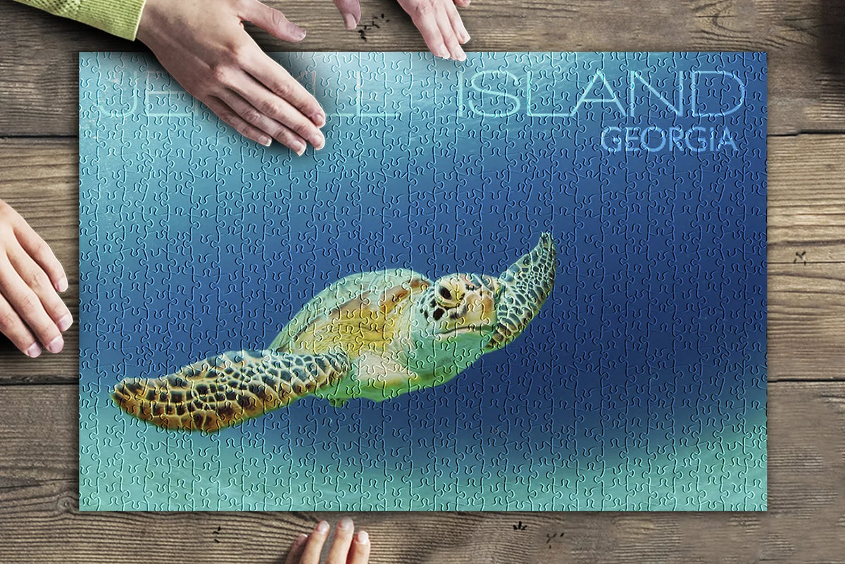 Adults Made Family, Puzzle inches, 500 USA) Sea Piece Jekyll Turtle Georgia, and (19x27 for Premium Island, Jigsaw in