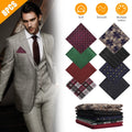 Pocket Party Men Fashion Silk Square Wedding Dot 8PCS Hanky Handkerchief Floral