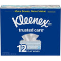 Flat Tissues, (144 Care Kleenex Facial pk.) Everyday Boxes Trusted 12 tissues,