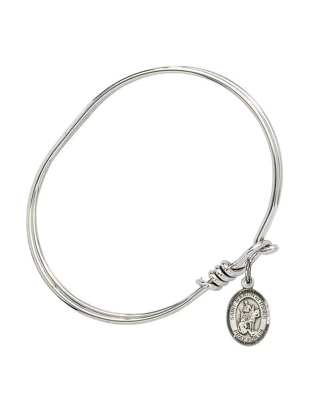 Bracelet inch Bangle of w/ Silver 3/4 Oval Martin Eye Sterling 5 St. in Hook Tours