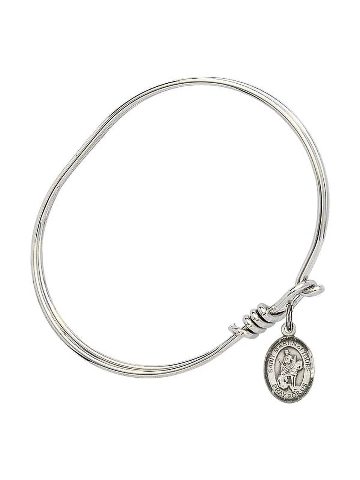 Bracelet inch Bangle of w/ Silver 3/4 Oval Martin Eye Sterling 5 St. in Hook Tours