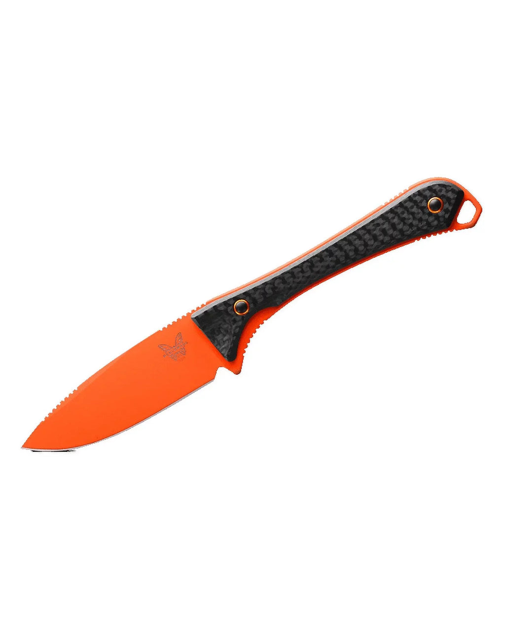 Knife Orange CPM-S90V Altitude 15201OR Blade Cerakote Benchmade Fiber Carbon 3.08" Fixed Handle