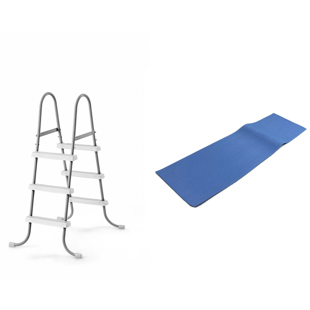 '+ Frame Above Ladder Mat Pool Intex Pool Ground Protective 42-Inch Ladder Steel