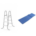 '+ Frame Above Ladder Mat Pool Intex Pool Ground Protective 42-Inch Ladder Steel