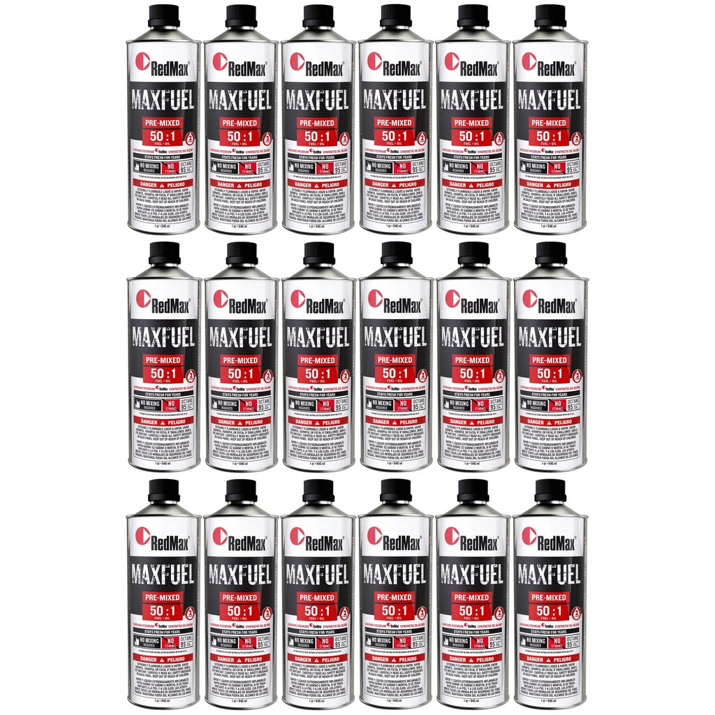 581158801 2-Cycle Engine 94 Pre-Mixed RedMax Pack Octane Oil 50:1 Fuel Quart 18