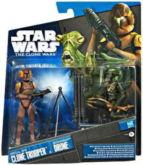 Geonosian Clone Star 2011 2-Pack Drone Wars Trooper Action Ops Special Figure &