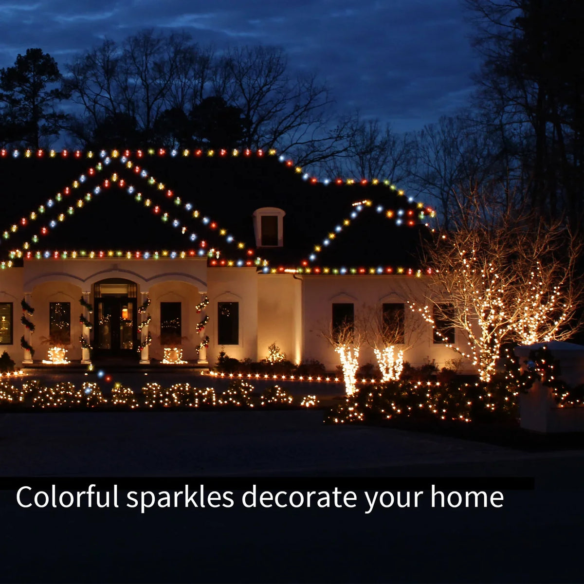 Christmas Light LED C9 exterior, String 20 Color 23ft Waterproof Bulbs Lights Changing Eva's Lights