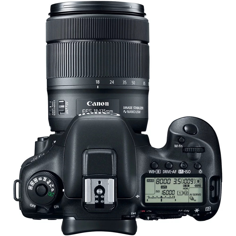 18-135mm W/ Camera USM f/3.5-5.6 More DSLR + 7D II & W-E1 IS Lens Canon EOS Mark