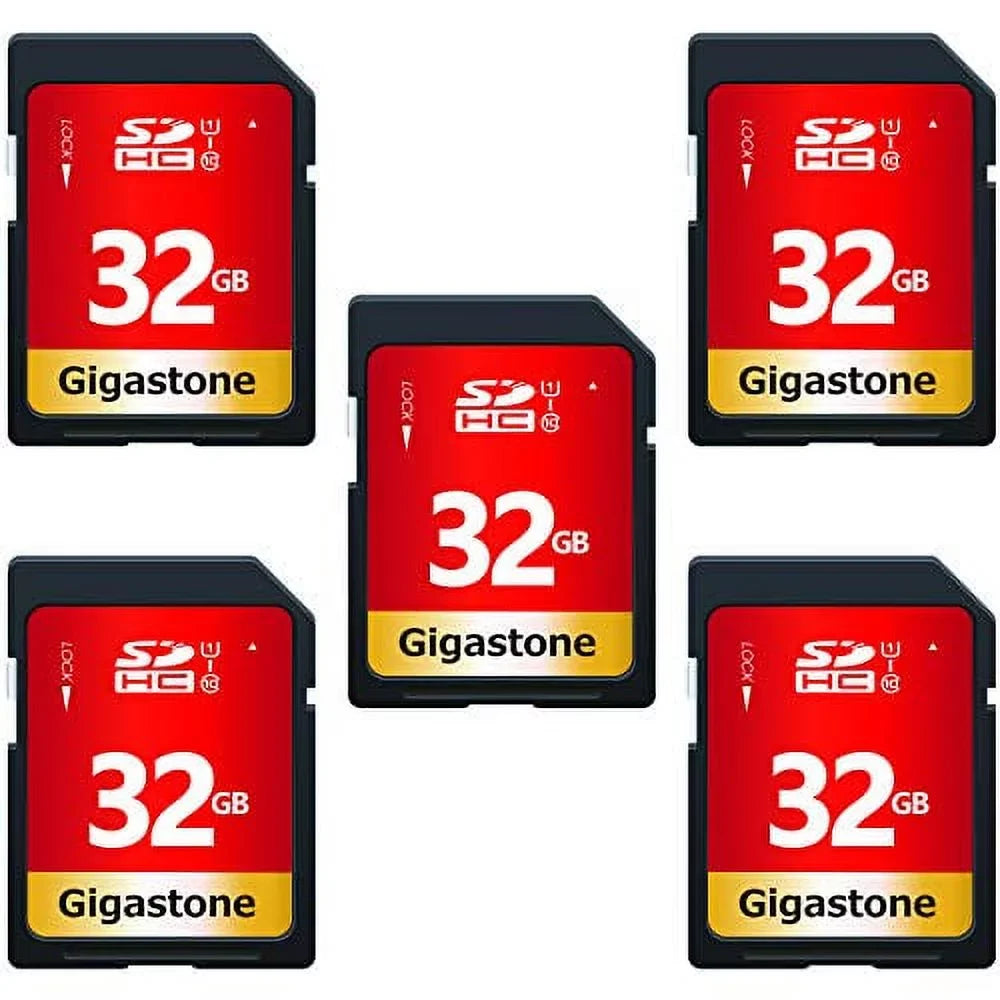 pack U1 Card (5x32GB) Class Memory Card, Gigastone to 10 5 80MB/s 32GB Up UHS-I SDHC