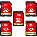 pack U1 Card (5x32GB) Class Memory Card, Gigastone to 10 5 80MB/s 32GB Up UHS-I SDHC