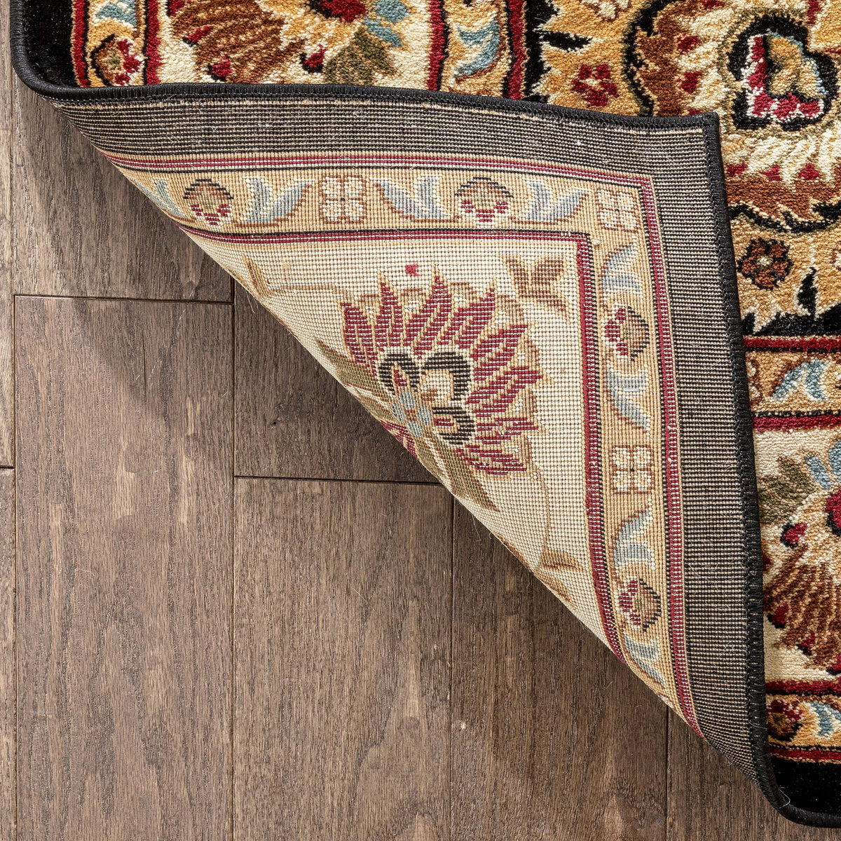 Abbasi 10'6" 7'10" Rug Well Black x Woven Area Timeless Oriental Persian