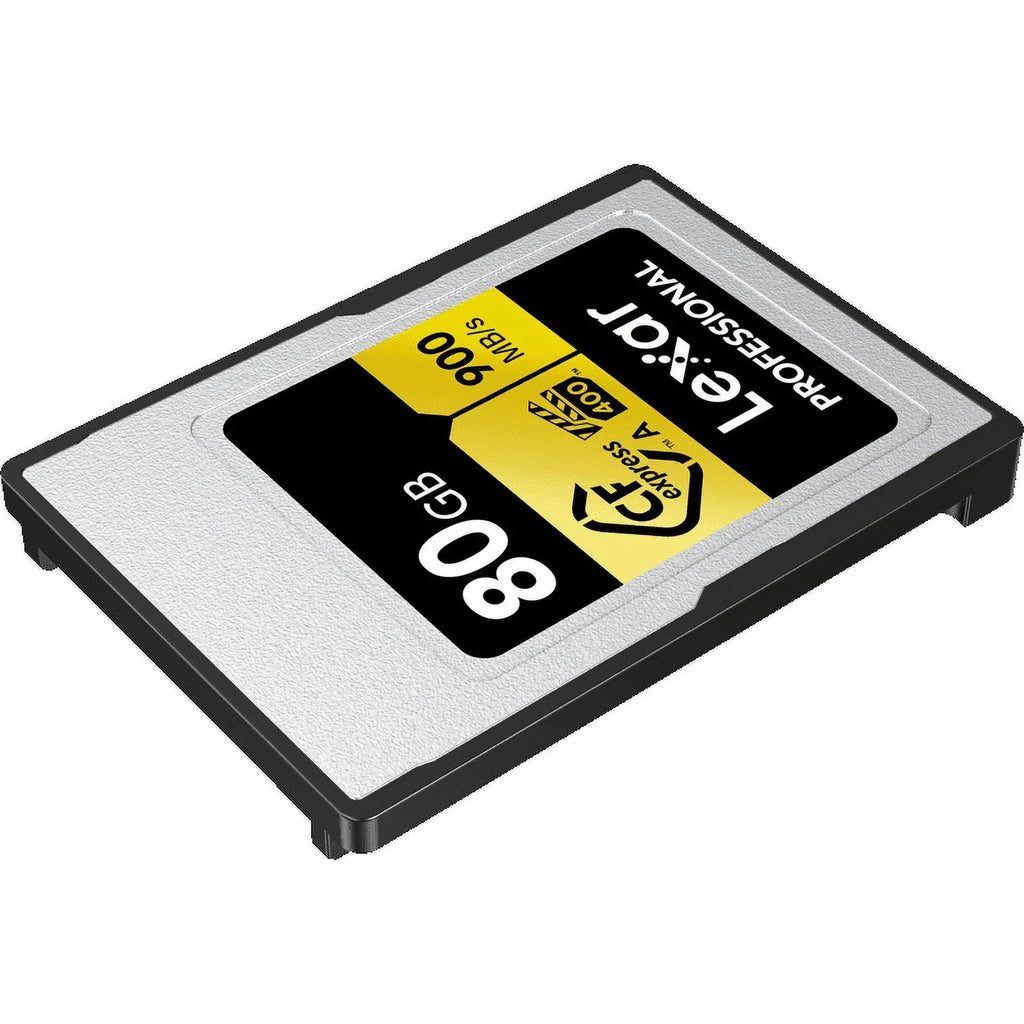 Type with Type A Lexar Bundle 80GB Gen Lexar 2x2 Pro CFexpress A/SD 3.2 USB Professional CFexpress Reader Gold Memory R900/W800 Card, (2-Pack)