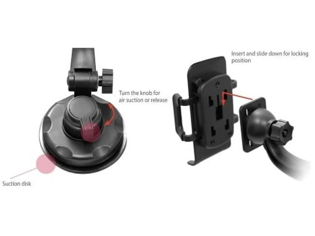 Rotating Windshield Galaxy Suction J3 Holder S5 Mount Turbo Dock Phone Droid Edge Droid Window 5, D8 Cradle J5 S6 S7 - Car Note Moto 4 Force 2, Swivel for Edge+ Black J7, Droid Z Motorola