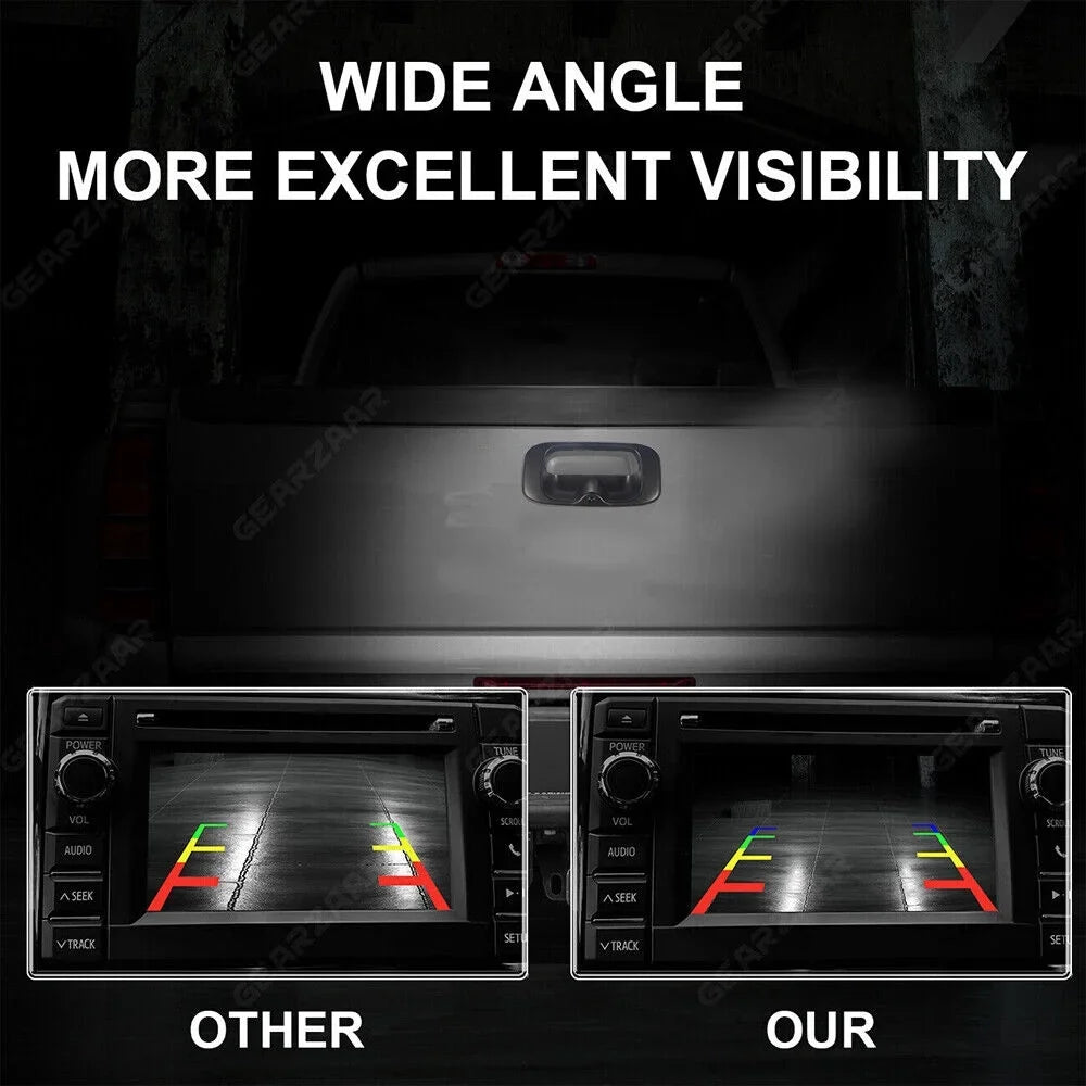 Night Rear View Camera Waterproof High Chevy Backup KingFurt Resolution GMC Silverado/Sierra Vision