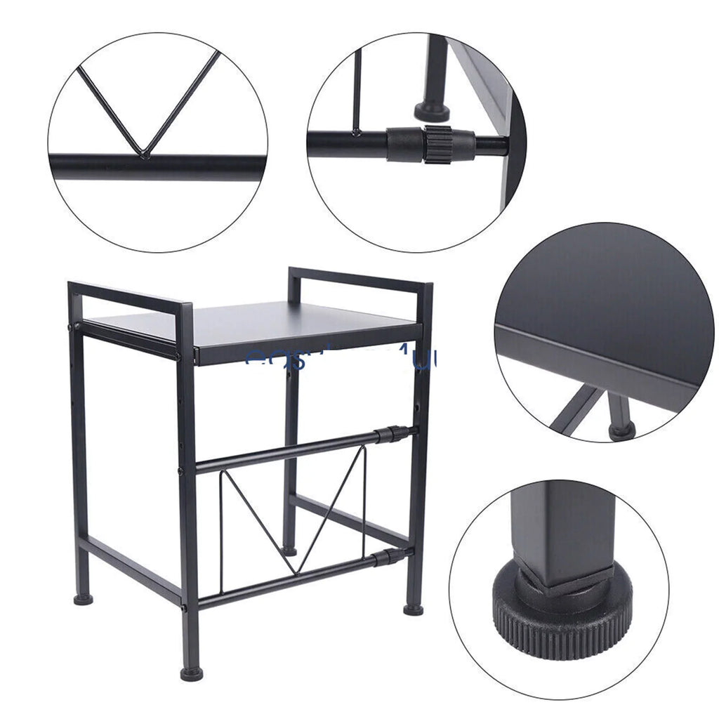 Retractable Metal Rack, Rack, Storage Single Condiment Tier Shelf Microwave Microwave Countertop Expandable inch Oven Oven Microwave Stand, Oven Cabinet 14.5~22.8 Kitchen Rack