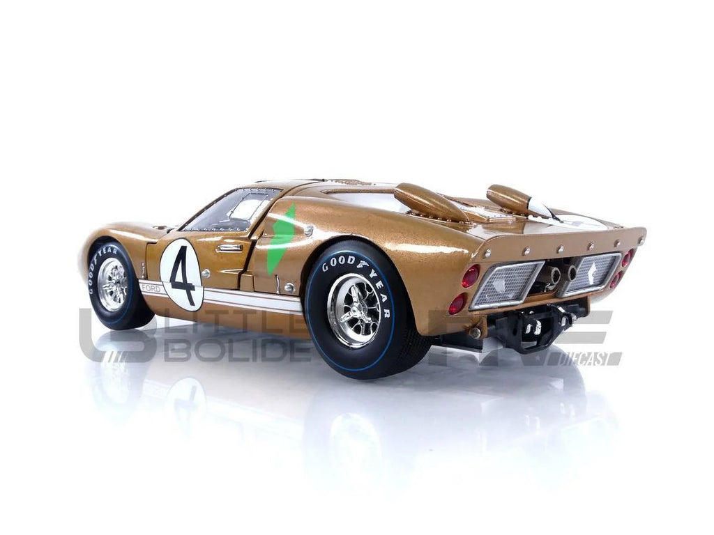 Shelby 2 Collectibles SC414 Diecast GT-40 1-18 MK Gold No.4 Car 1966 Model