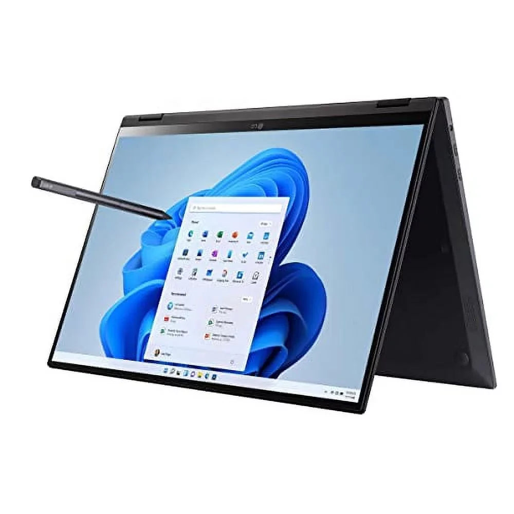 i7-1260P 2-in-1 w/Pen Ultralight Gram IPS Touch Windows 512GB+1TB NVMe 16GB Graphics Fullday 11 Keyboard LG SSD USB EVO RE and Laptop Battery Iris 16" 2023 WiFi Xe WQXGA LPDDR5 Backlit AX