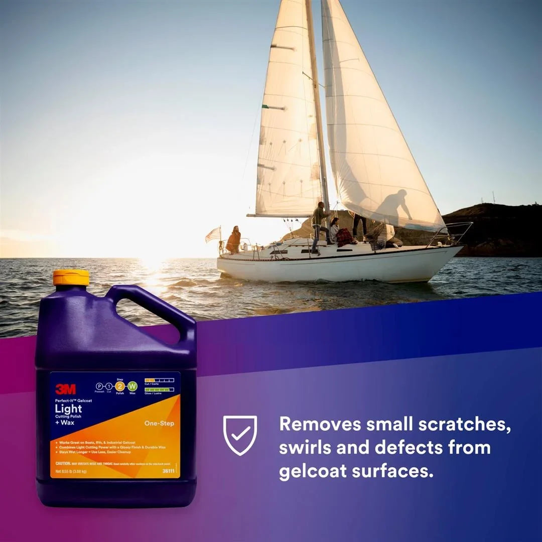 Polish-Wax Gallon Gelcoat Light Cut 36111; 3M