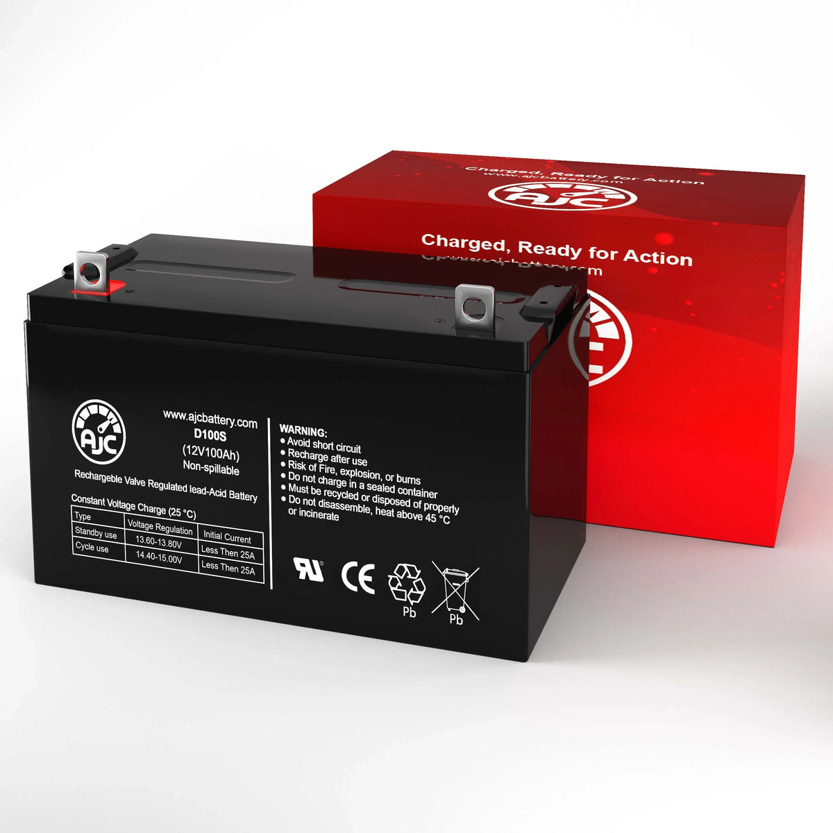 12V Replacement AJC Solar Yakea Is - This Battery an 100Ah R200 Brand