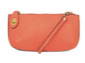 Susan Joy Mini Women's Clutch, One-dimension Crossbody Wristlet Coral,