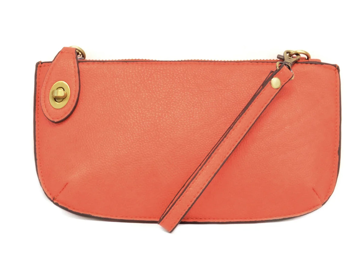 Susan Joy Mini Women's Clutch, One-dimension Crossbody Wristlet Coral,
